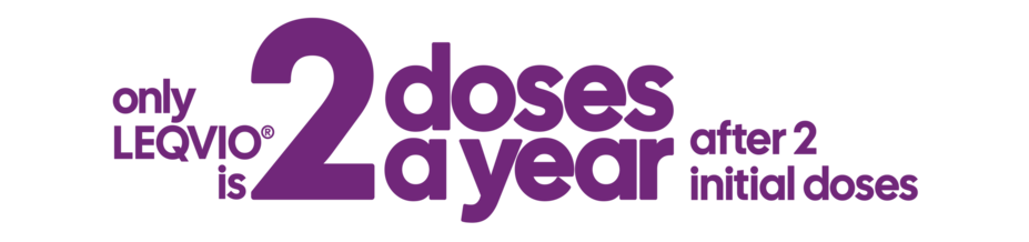 Only LEQVIO is 2 doses a year after 2 initial doses